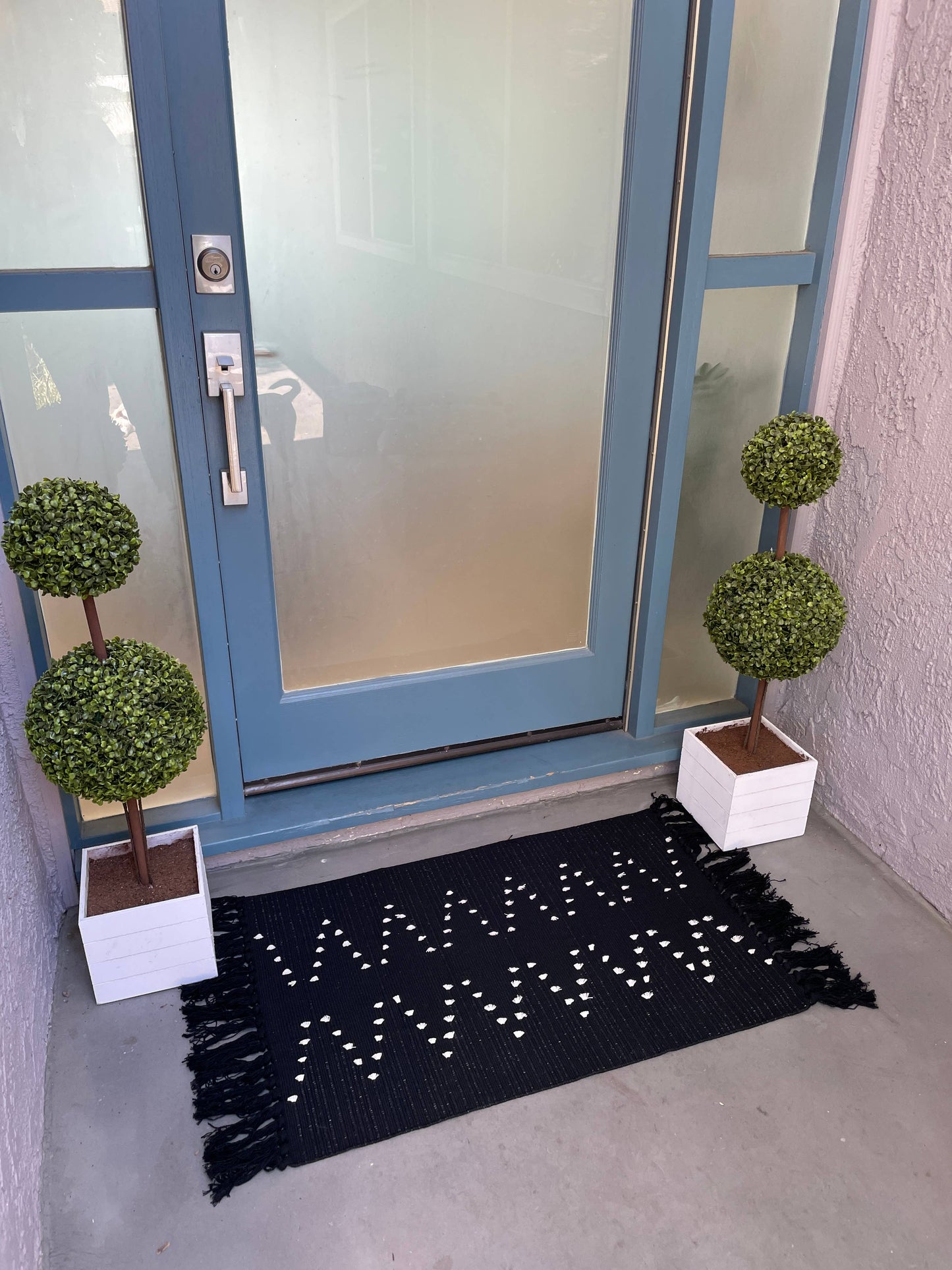 Black Boho Accent Rug