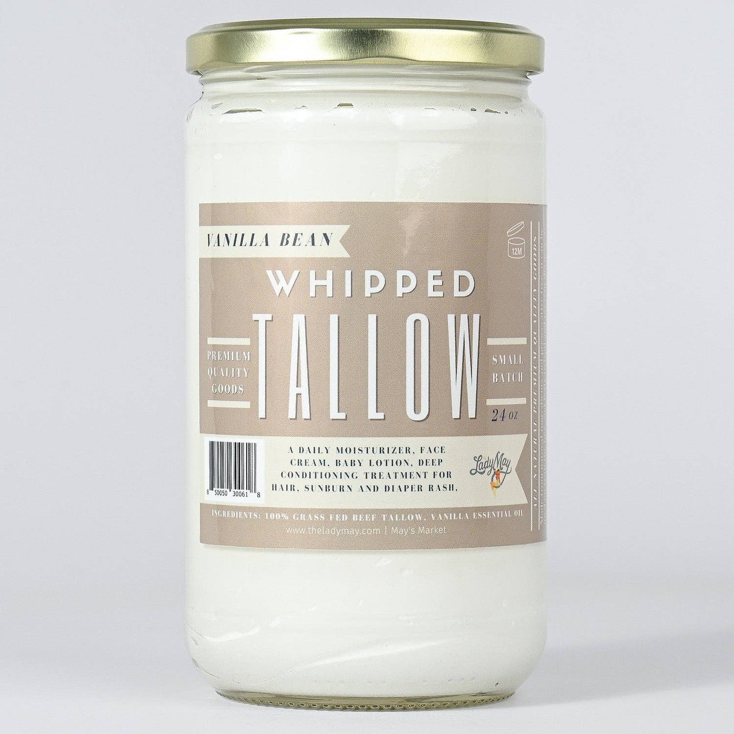 Whipped Tallow – All-Natural Moisturizer | Choose Scent & Size (2oz–85oz)
