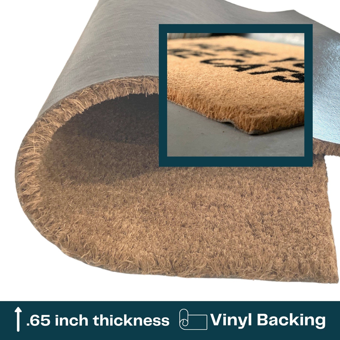 Check Brooms At The Door Funny Witch Doormat - Halloween