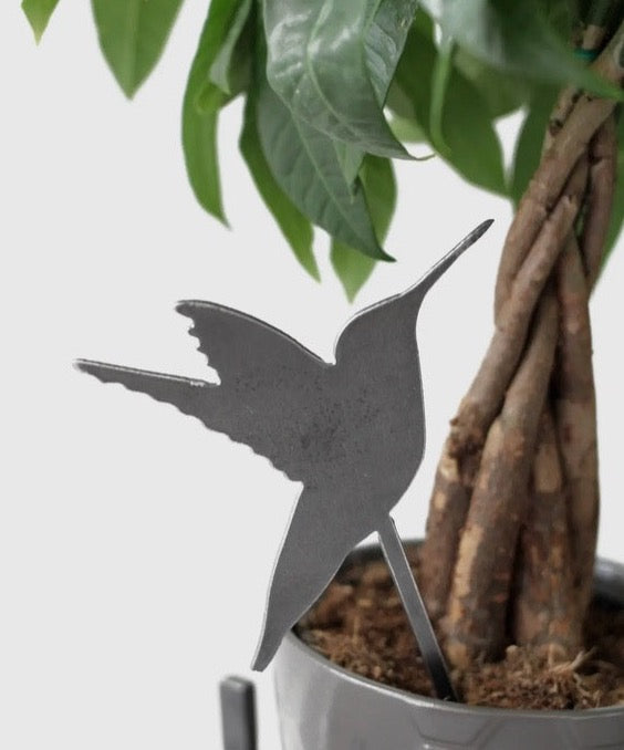 Happy Hummingbird Plant Stake