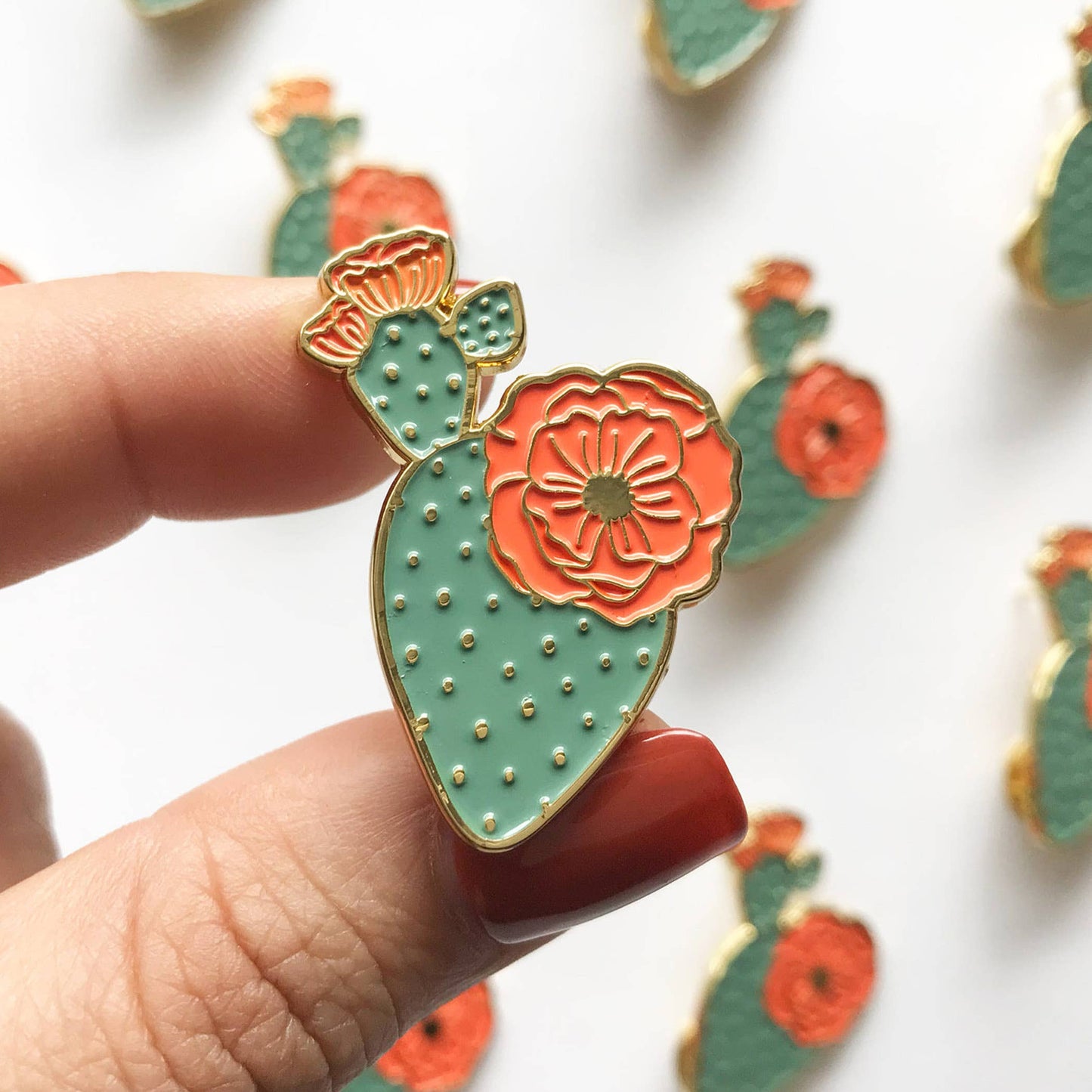 Mercedes Prickly Pear Lapel Pin | Summer Gift + Garden Gift
