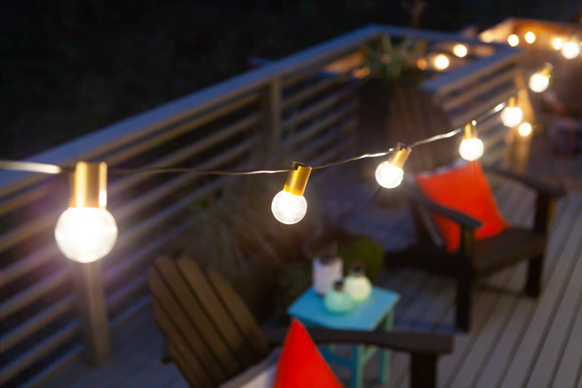 IYN G40 LED Outdoor Bistro String Lights - GOLD