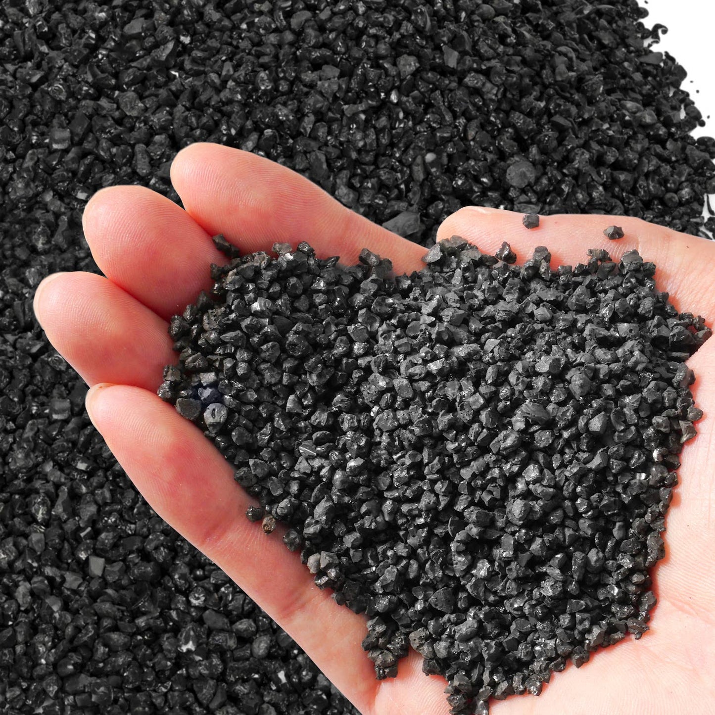Black Galaxy Stones, Small Decorative Rocks, Garden Gravel