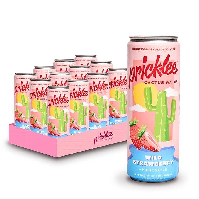 Pricklee Cactus Water - Wild Strawberry (12-pack)