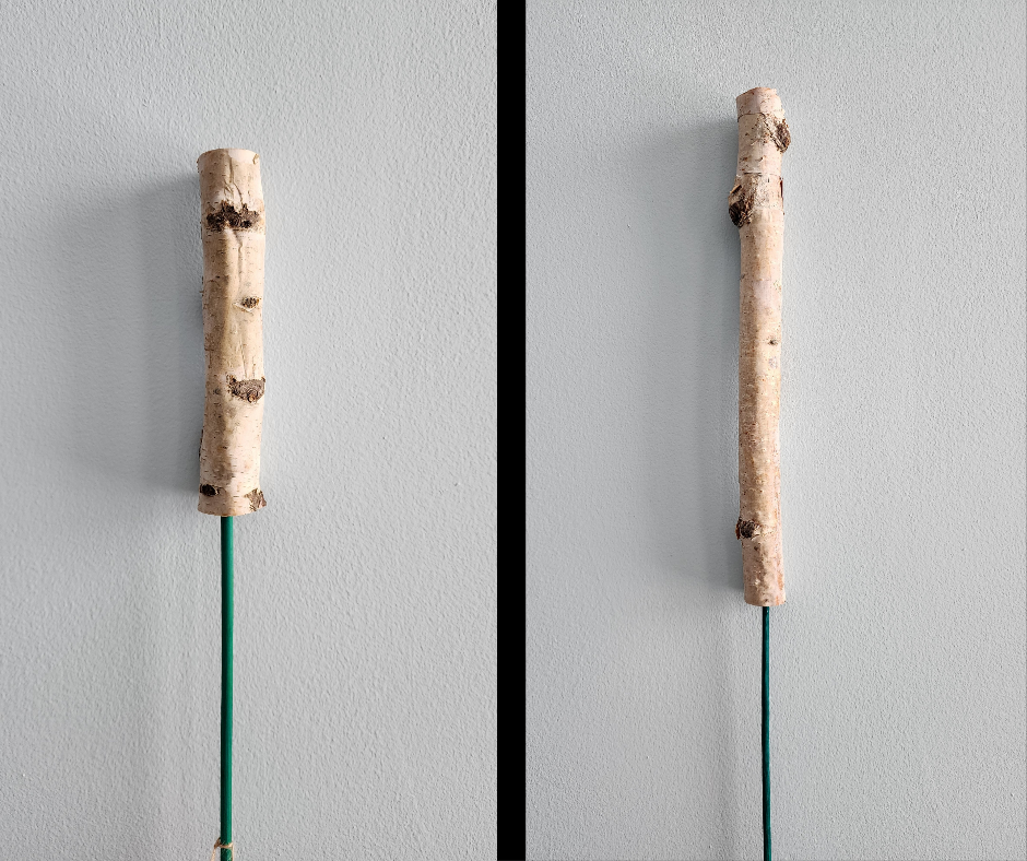 6" and 12" Mini birch Poles on 12" or 18" Picks