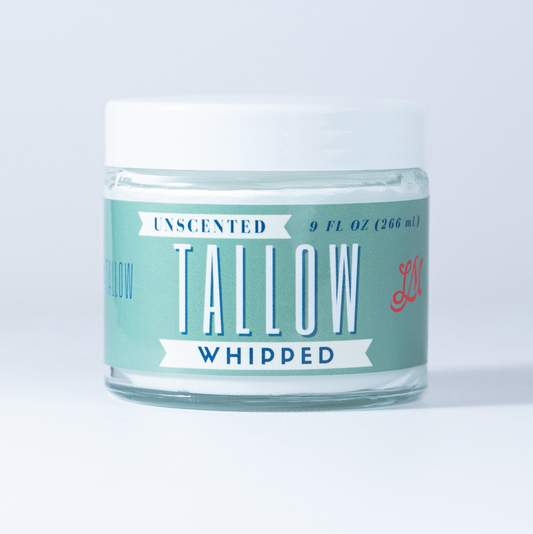 Whipped Tallow – All-Natural Moisturizer | Choose Scent & Size (2oz–85oz)