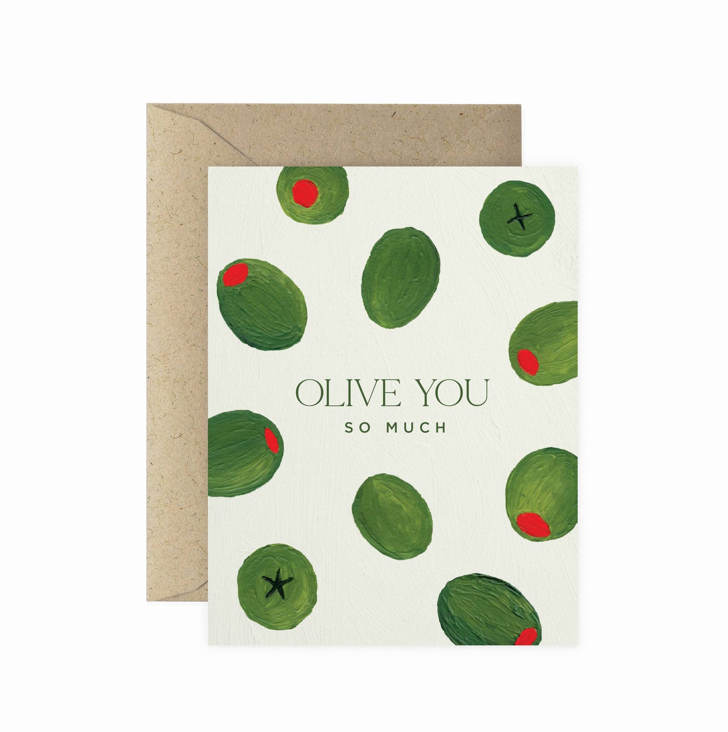 Olive You Love Greeting Card | Valentine's & Friendship