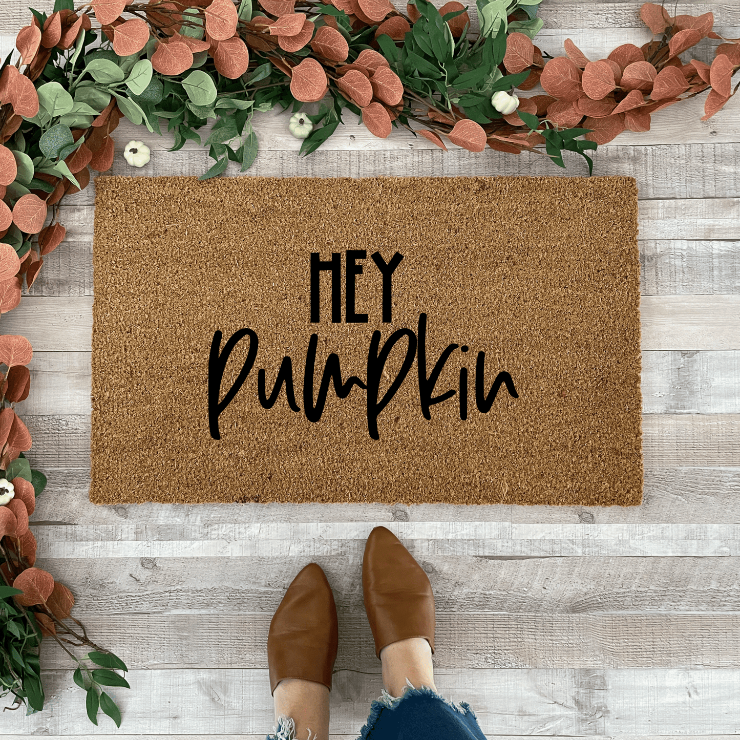 Hey Pumpkin Fall Doormat