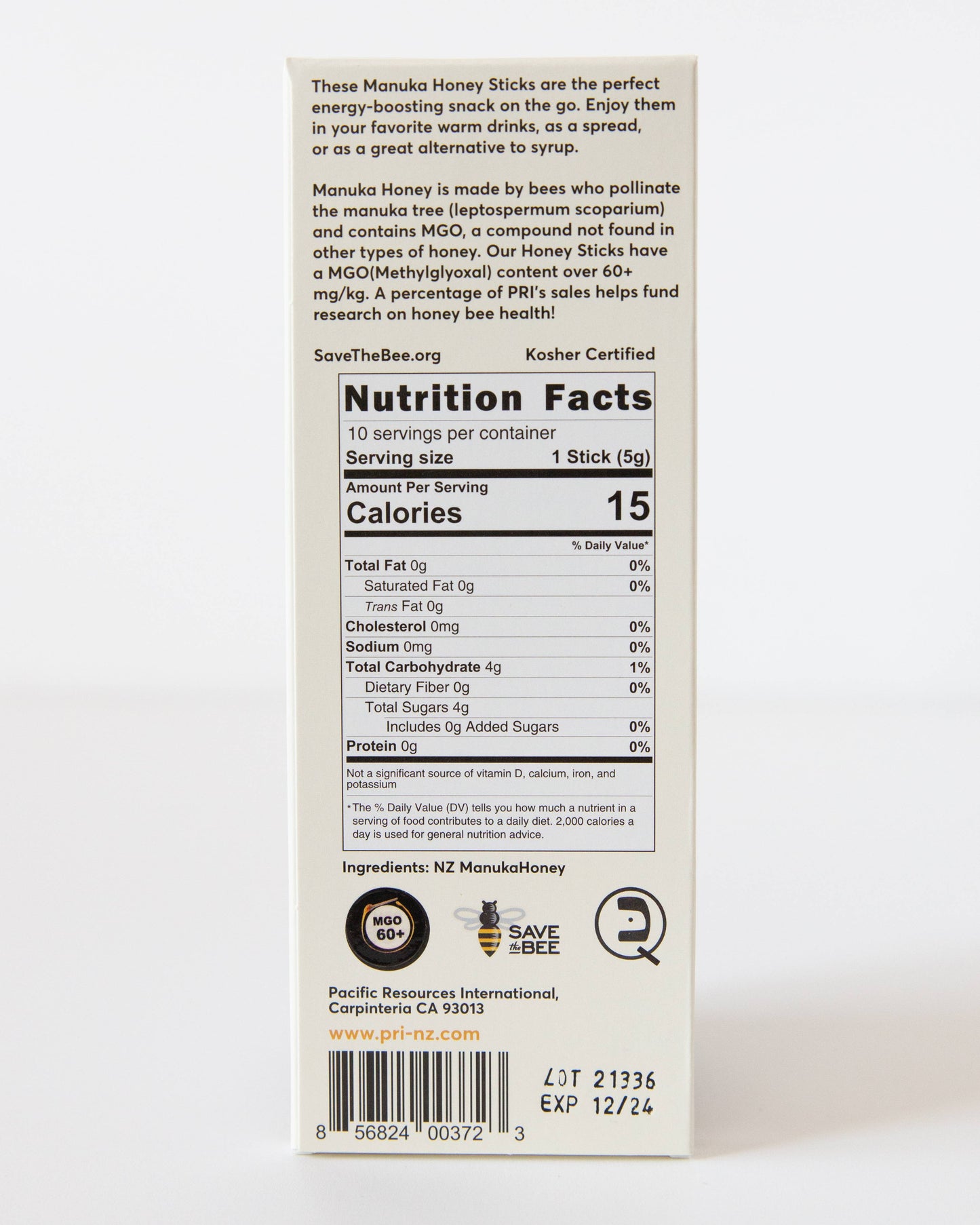 Manuka Honey Sticks 10pk - 10 EA