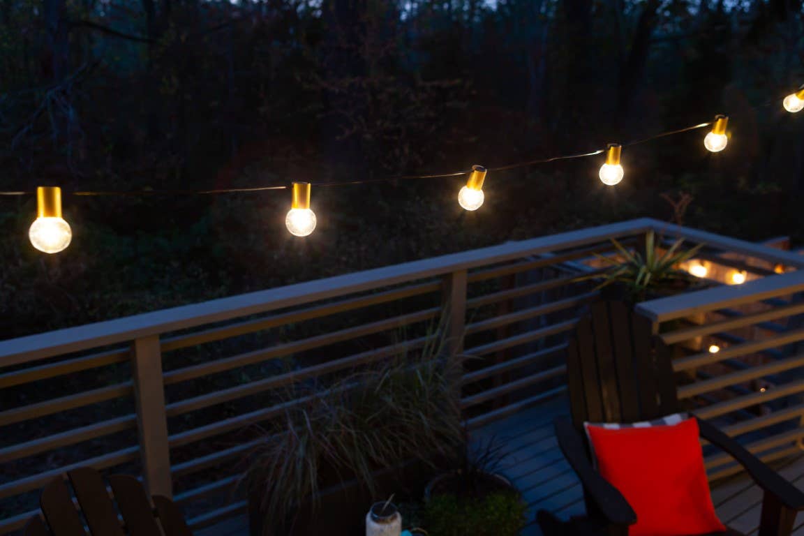 IYN G40 LED Outdoor Bistro String Lights - GOLD
