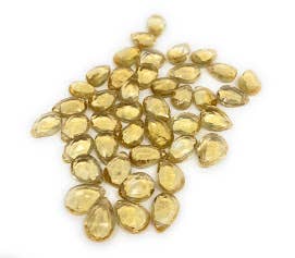 Citrine Faceted Teardrop Cord Necklace