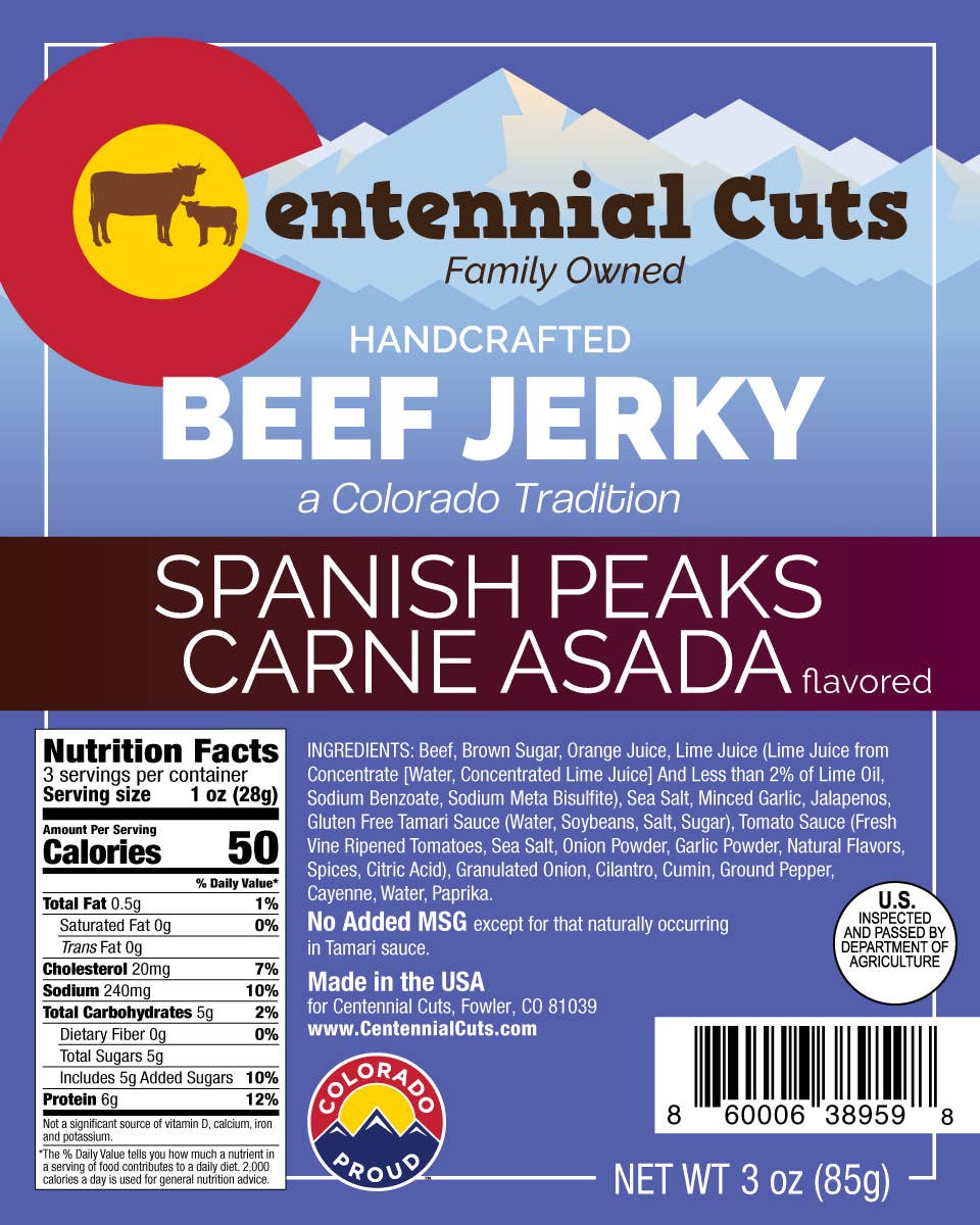 3 oz Spanish Peaks Carne Asada