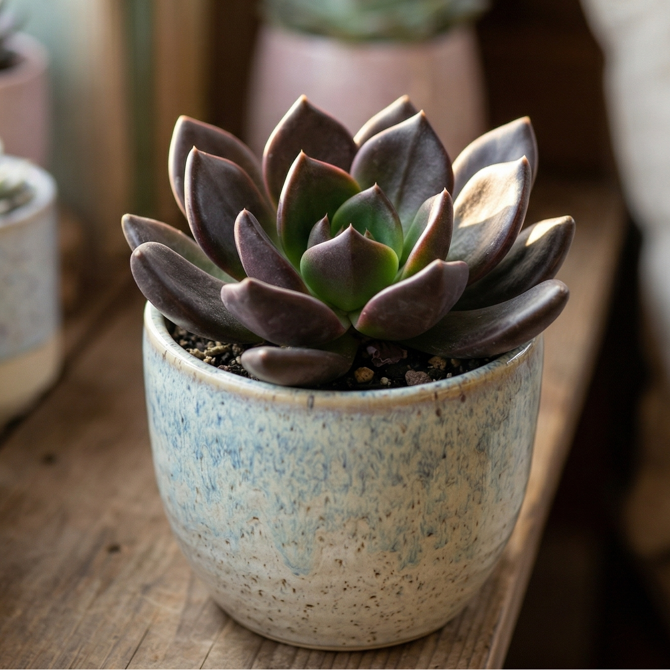 Echeveria 'Black Prince' 2inch Plastic Pot