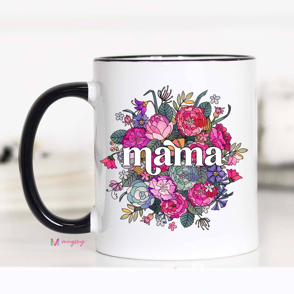 Mama Floral Mother's Day Mug, Mom Mug