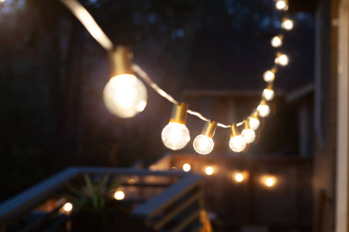 IYN G40 LED Outdoor Bistro String Lights - GOLD