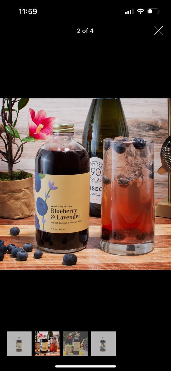 Blueberry and Lavender Cocktail Mixer - 16 fl oz