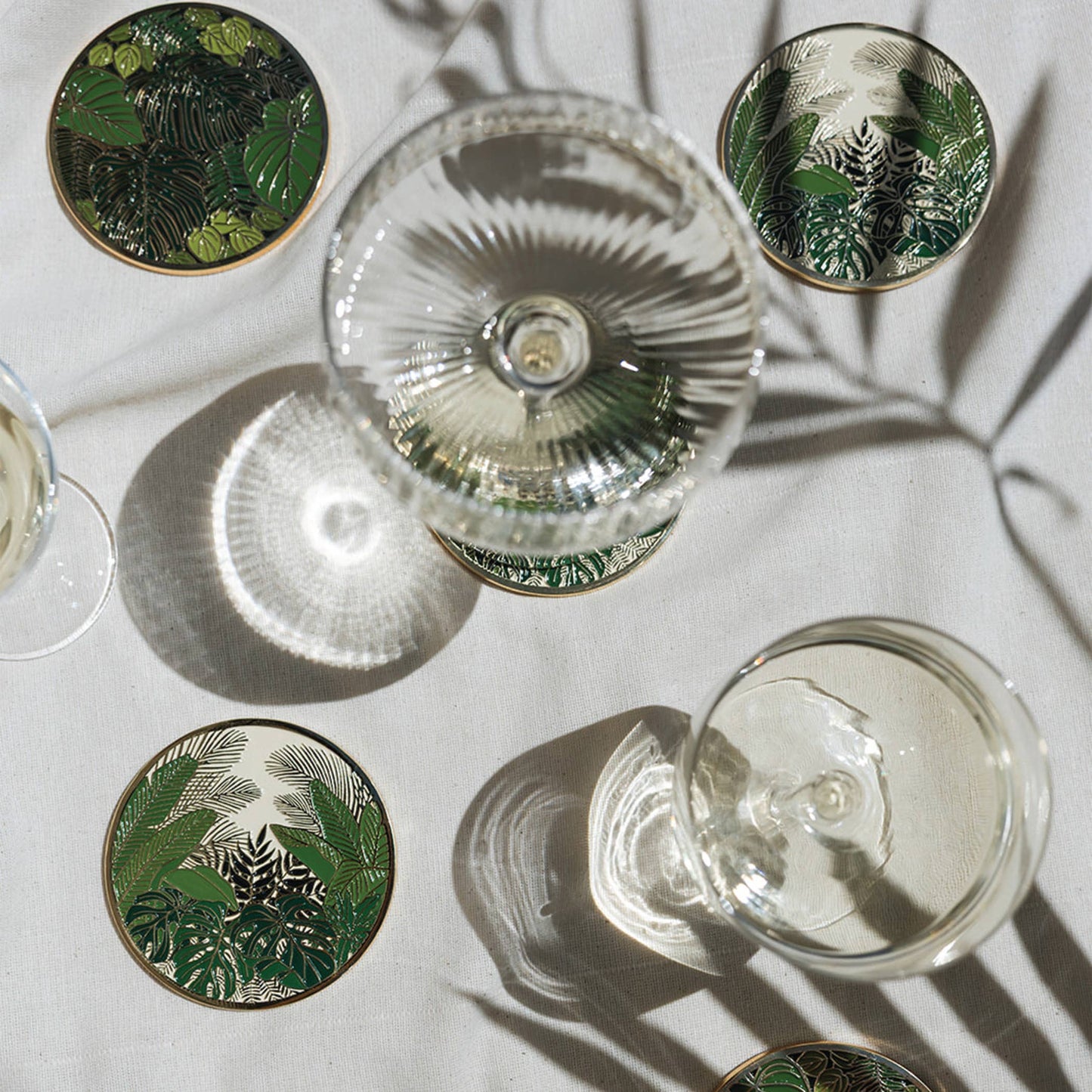 Lush Verte Gold Drink Coasters | Valentine Gifts