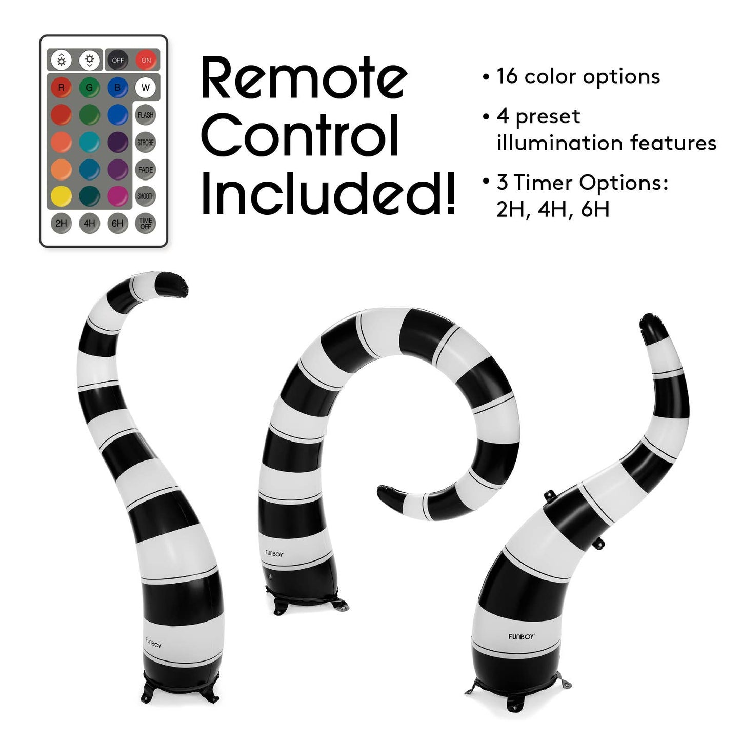 Black and White Halloween Lawn Snakes