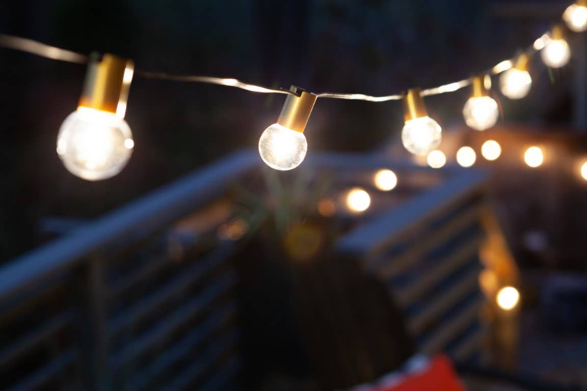 IYN G40 LED Outdoor Bistro String Lights - GOLD