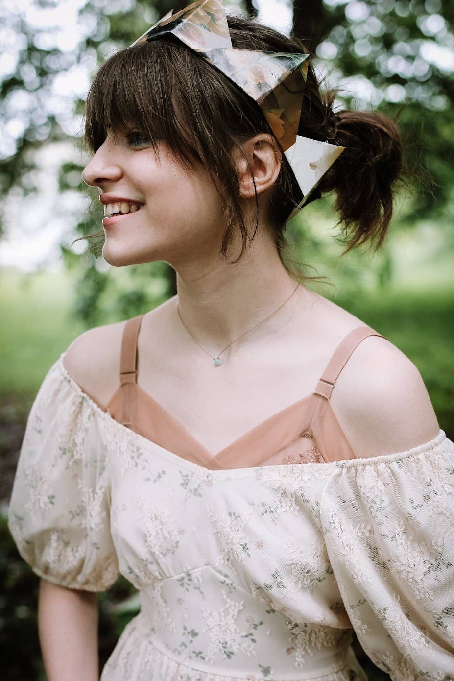 Aquamarine Small Faceted Teardrop Necklace