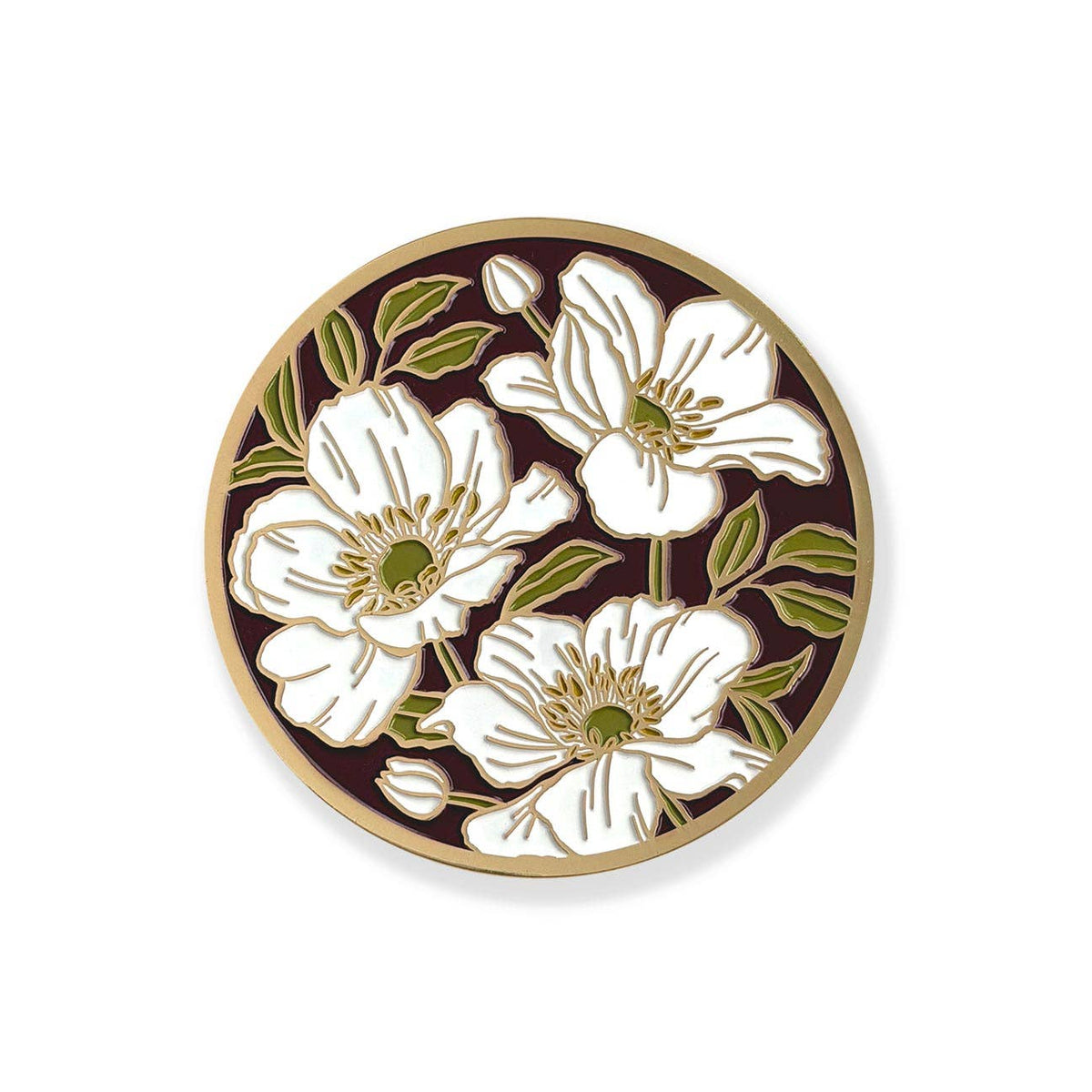 Merlot Rosa Gold Drink Coasters | Christmas + Hostess Gifts