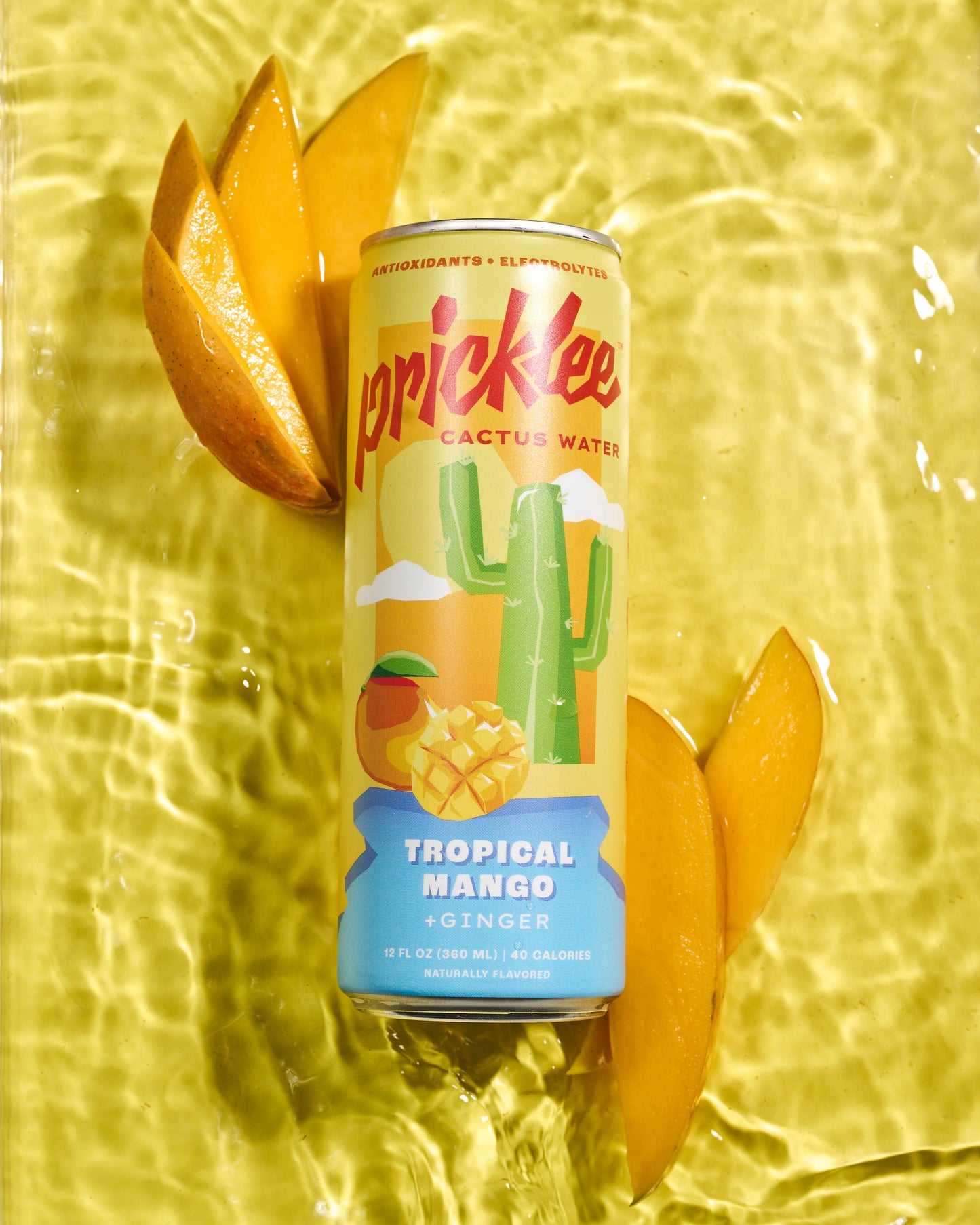 Pricklee Cactus Water - Tropical Mango (12-pack)