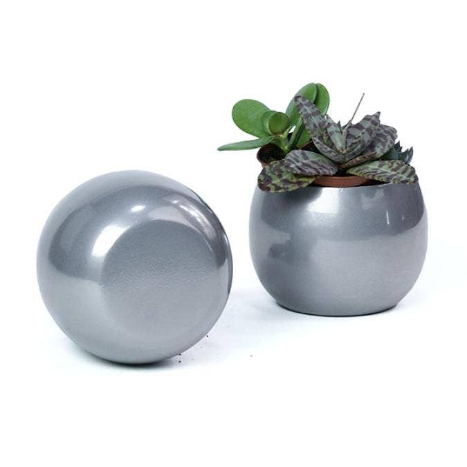 Bubble Bowl Silver Finish
