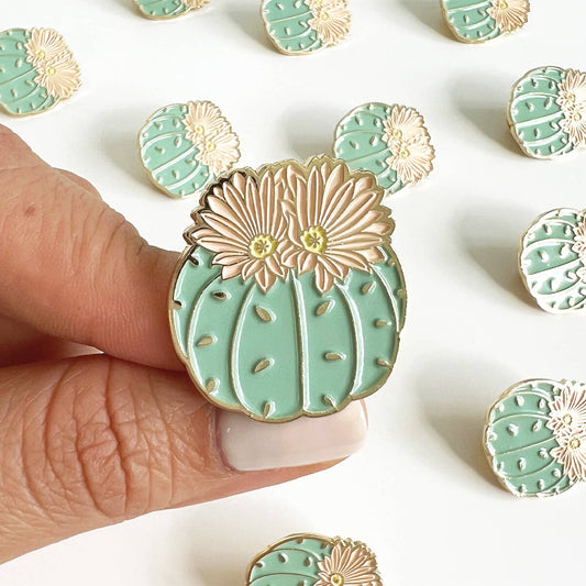Ricsie Blooming Cactus Pin | Summer Gift + Garden Gift