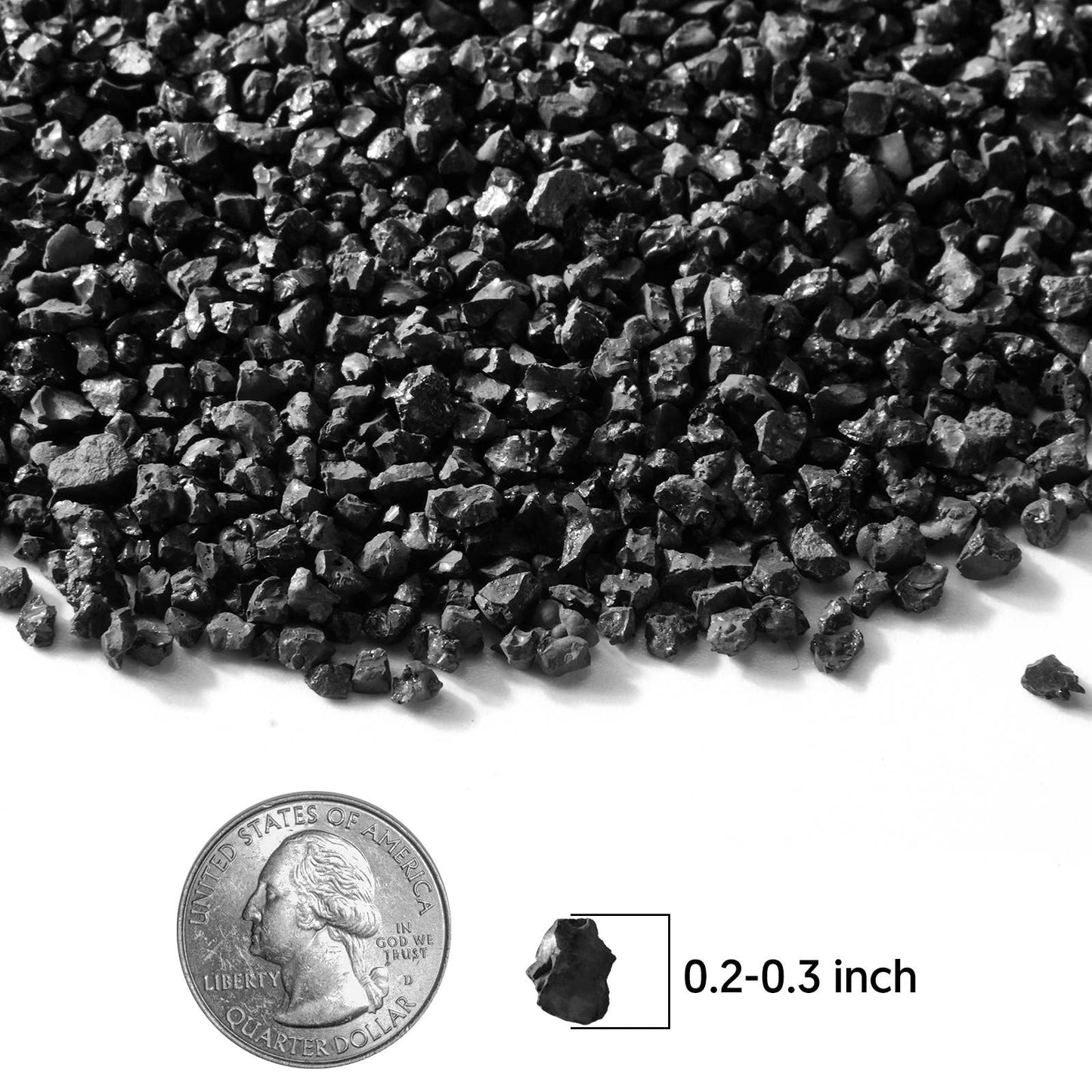 Black Galaxy Stones, Small Decorative Rocks, Garden Gravel