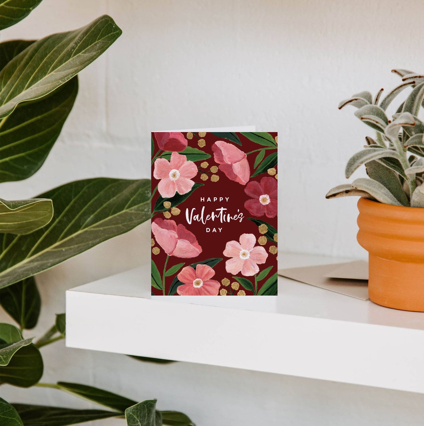 Dark Poppy Valentine's Day Greeting Card | Love & Friendship