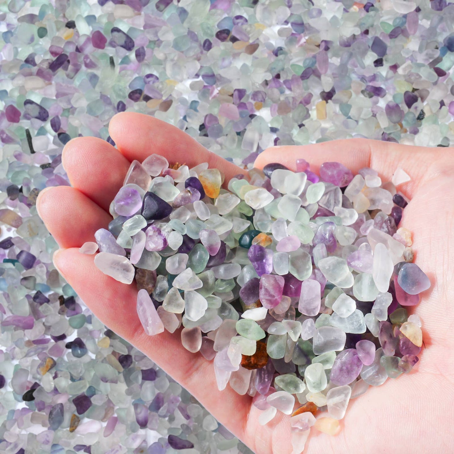 Purple Crystal Pebbles Polished River Rocks Decorative Rock